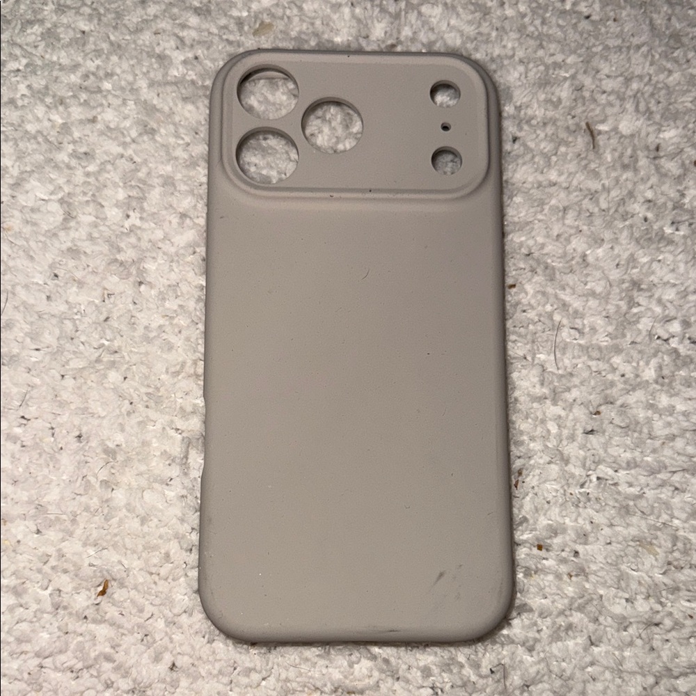Gray Silicone iPhone 17 Pro Max Case